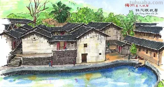 画中的客家建筑，原来可以这么好看