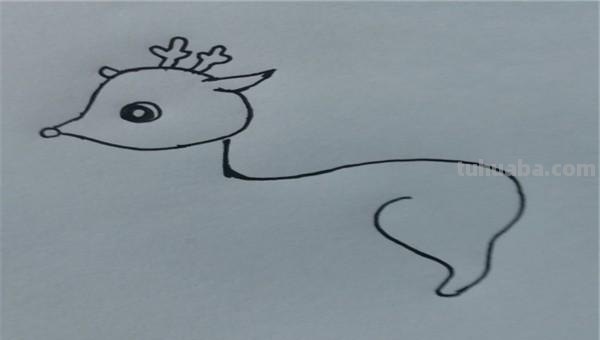 鹿怎么画的简笔画 如何画一个简单的可爱的小梅花鹿？