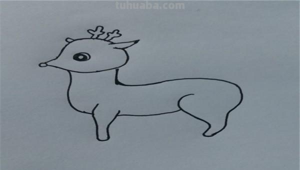 鹿怎么画的简笔画 如何画一个简单的可爱的小梅花鹿？