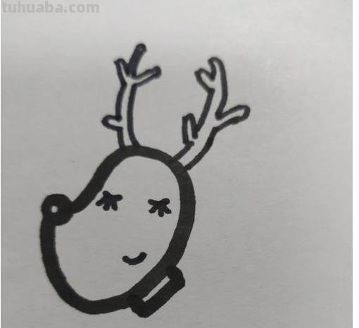 鹿怎么画的简笔画 如何画一个简单的可爱的小梅花鹿？