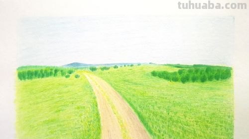 用彩铅画小草地怎么画 草地怎么画？