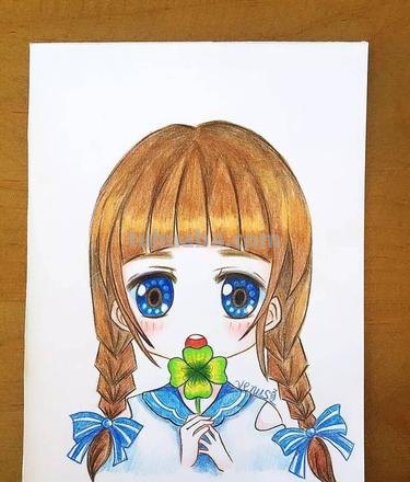 彩铅画2个女孩怎么画 如何用彩铅画卡通人物？