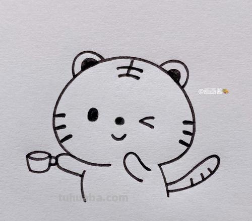 老虎的简笔画怎么画 简笔画之可爱小老虎的简单画法（儿童画）？