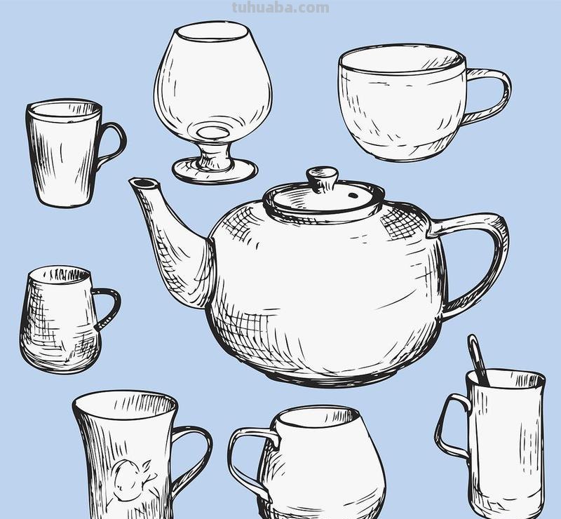 速写茶杯杯 怎样画茶杯?