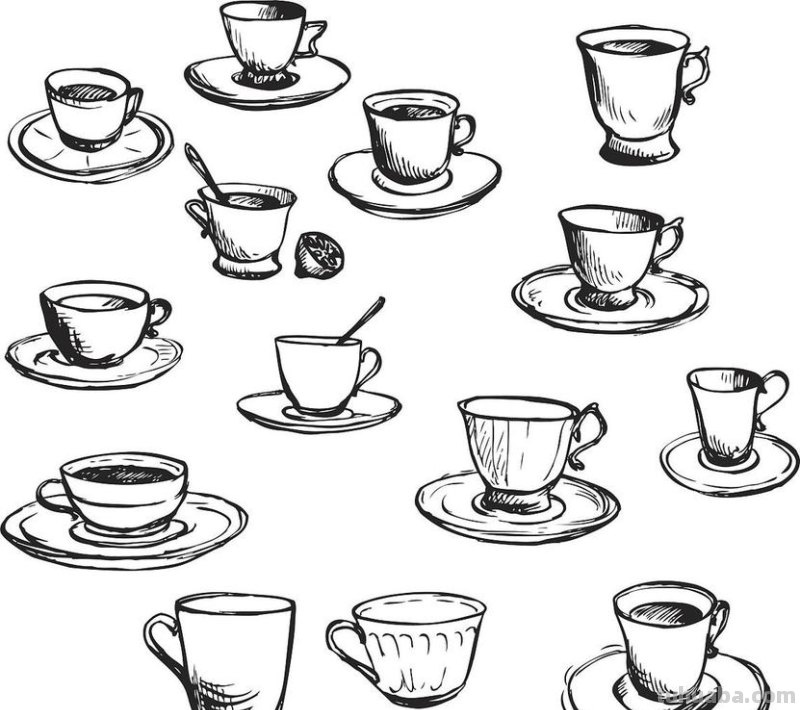 速写茶杯杯 怎样画茶杯?