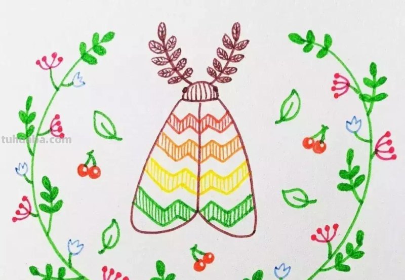 昆虫总动员简笔画教程