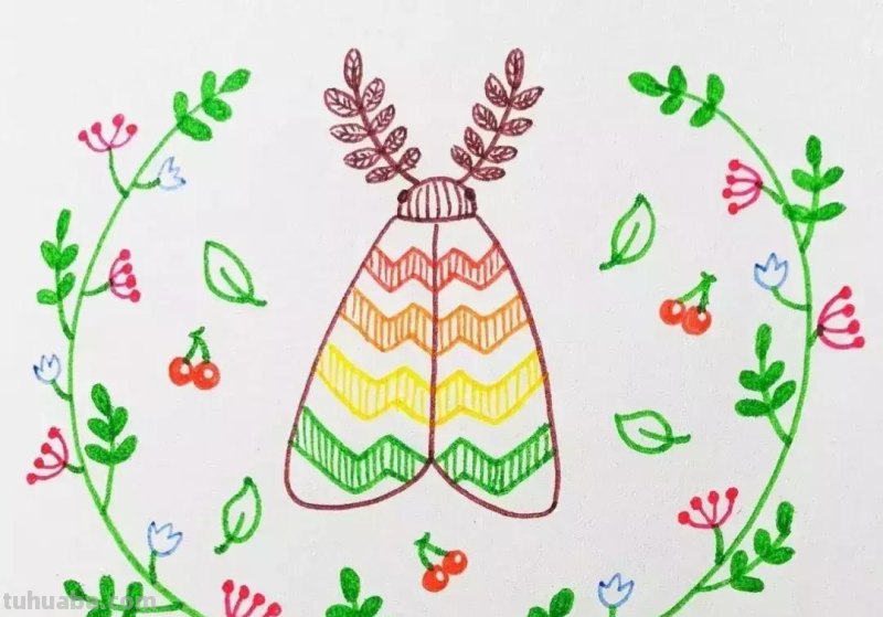 昆虫总动员简笔画教程