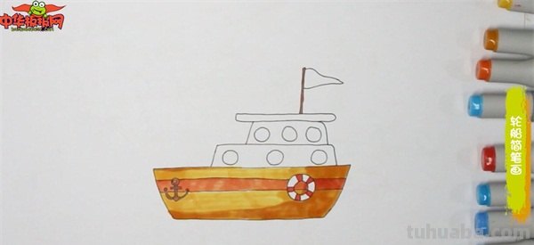 幼儿简笔画船怎么画 儿童画小小的船简画？