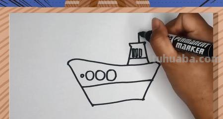 幼儿简笔画船怎么画 儿童画小小的船简画？