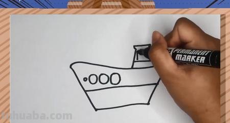 幼儿简笔画船怎么画 儿童画小小的船简画？