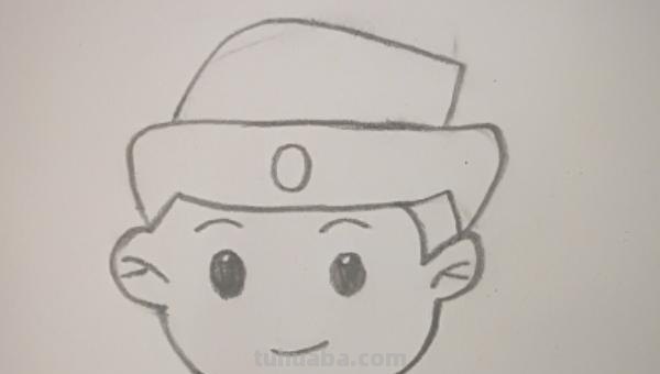 简笔画的警察怎么画 漫画人物美女警察的画法？