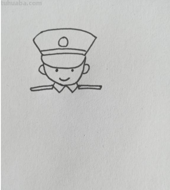 简笔画的警察怎么画 漫画人物美女警察的画法？