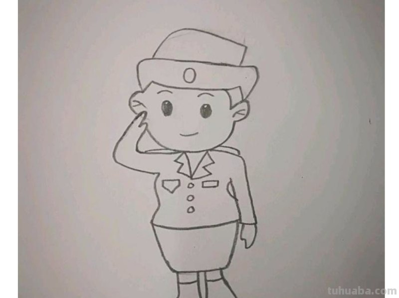 简笔画的警察怎么画 漫画人物美女警察的画法？