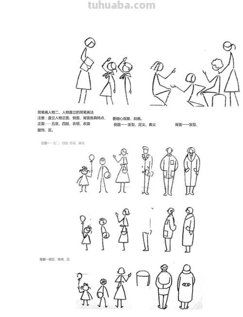 手把手教你画人物简笔画，亲子必备！