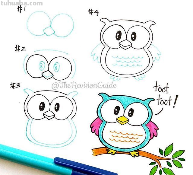 一组动物简笔画教程~