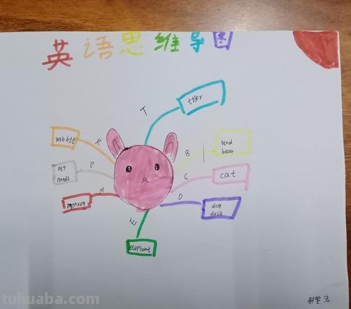 大班英语思维导图怎么画 英语思维导图加点什么?