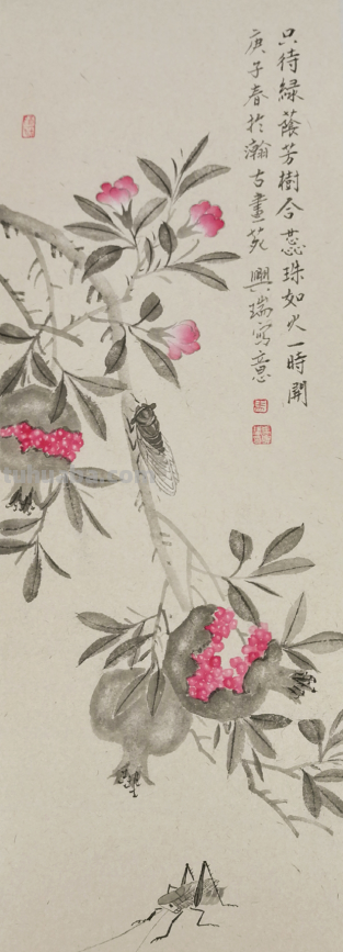 清逸谈墨悟自然-马兴瑞花卉草虫作品赏析
