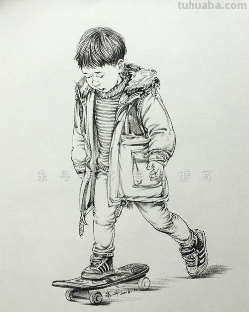 儿童男速写 儿童学速写好还是动漫画好?