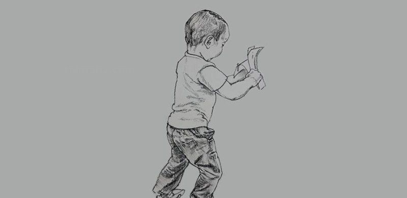 儿童男速写 儿童学速写好还是动漫画好?