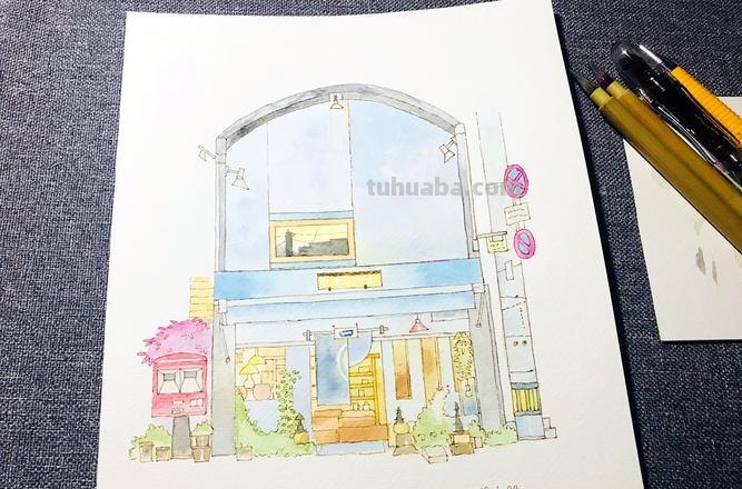 水彩教程,唯美淡彩画,看第一眼就爱上了