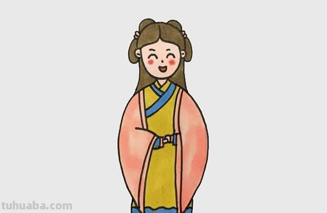 古代的人怎么画简笔画 简笔画古代公主怎么画?