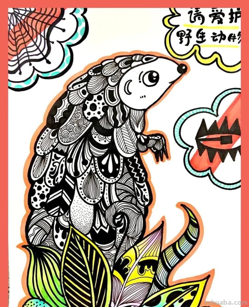 马克笔手绘作品，线描绘画作品欣赏28张