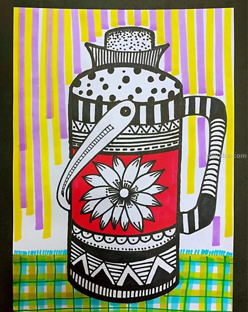 马克笔手绘作品，线描绘画作品欣赏28张