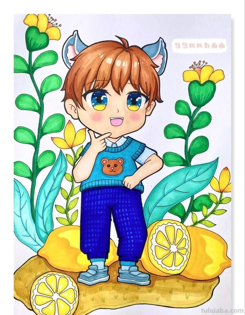 马克笔手绘作品，线描绘画作品欣赏28张