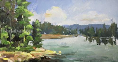 【绘画教程】如何用色彩描绘绚丽山水风景?