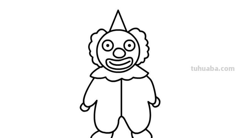简笔画小丑涂什么颜色 小丑怎么画简笔画图片?