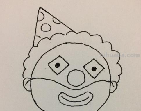 简笔画小丑涂什么颜色 小丑怎么画简笔画图片？
