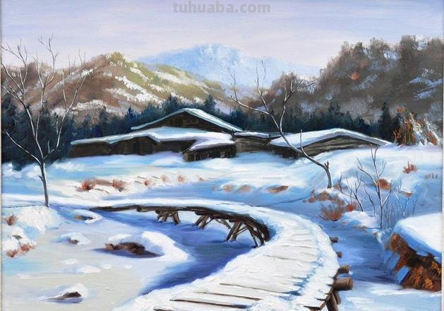 色彩雪景画：描绘冬日美景的绘画艺术 