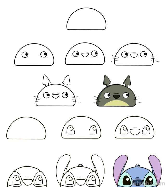 「收藏系」 9组可爱的小动物简笔画，非常适合零基础入门教程