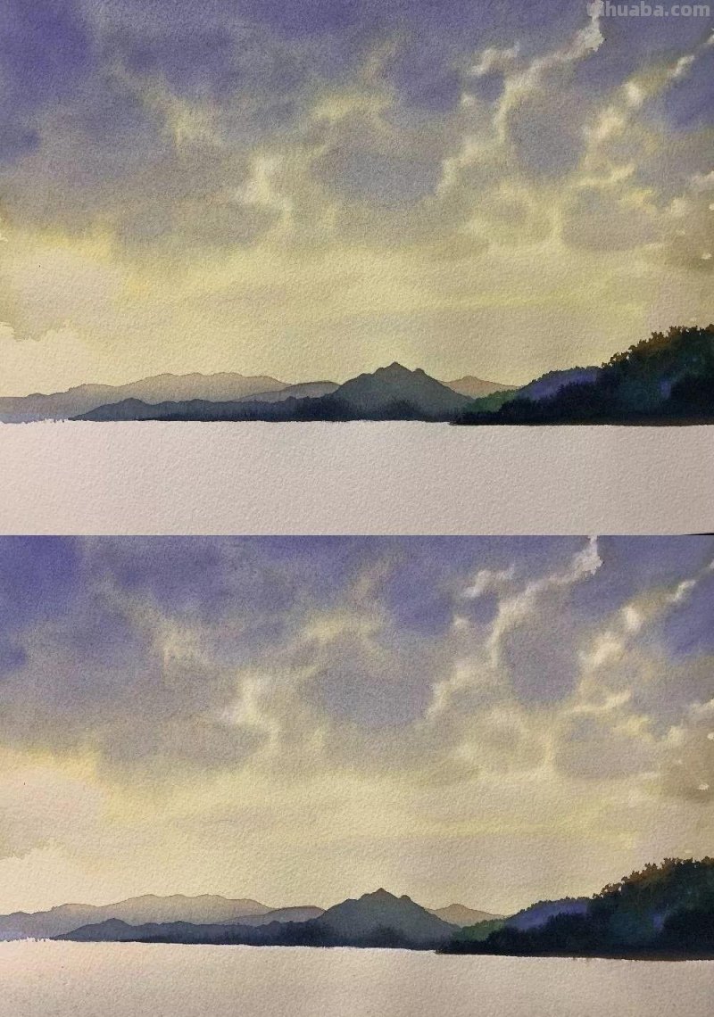 好看的水彩风景画，掌握好方法，很简单
