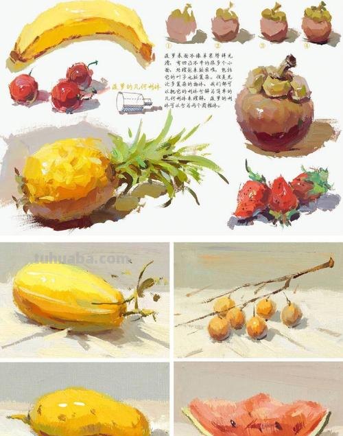 水果色彩静物图片大全，带你领略水果的绚丽多彩 