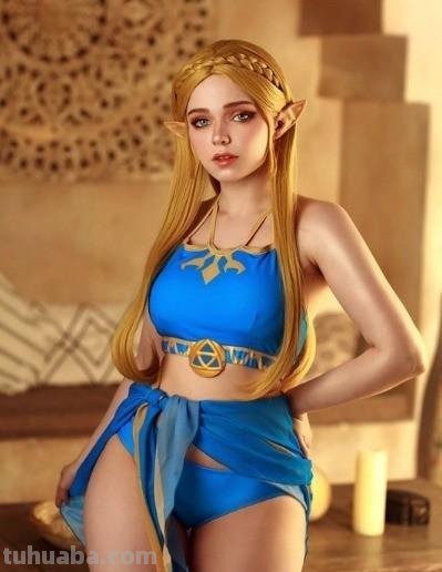 俄妹COS《塞尔达》公主火了 太美了