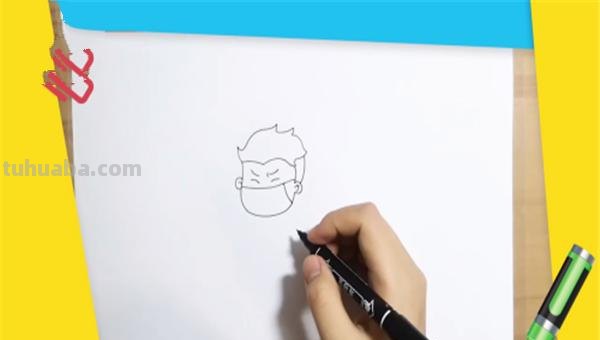 病毒创意速写 抗疫素描绘画作品？