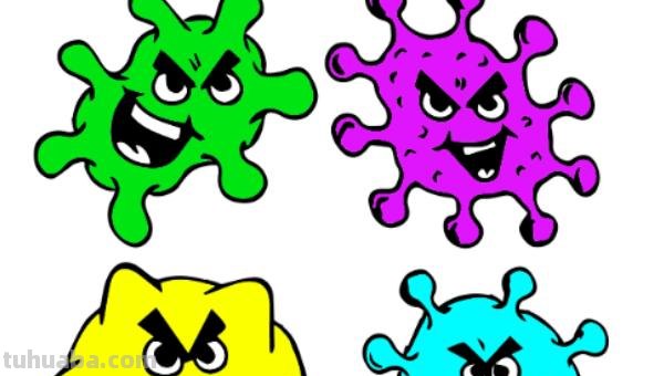 病毒创意速写 抗疫素描绘画作品？