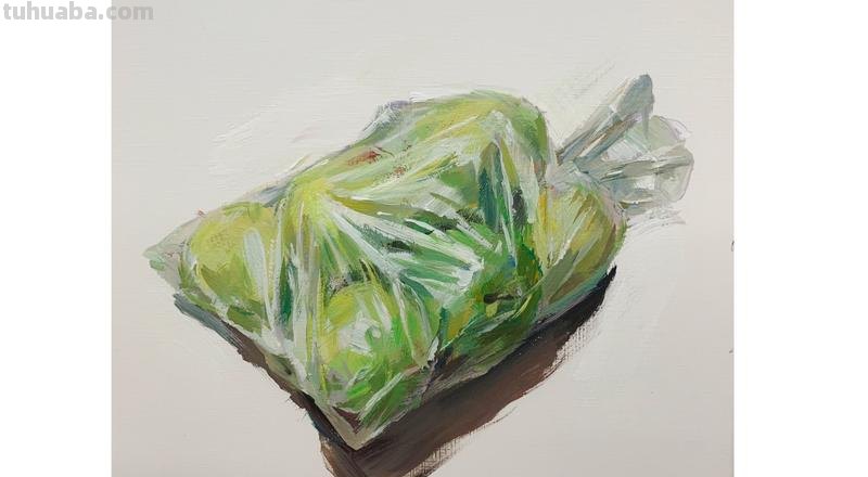 【教你如何画色彩缤纷的塑料袋】