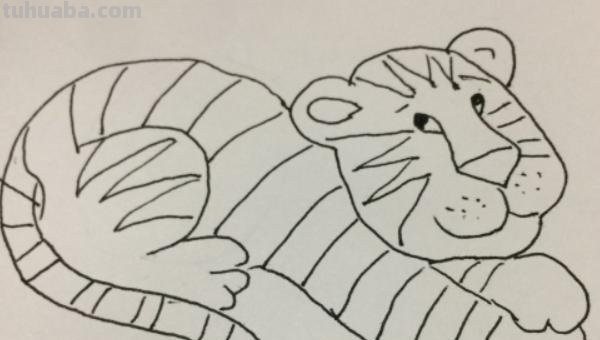 彩铅画简笔老虎怎么画 一招学会画虎？