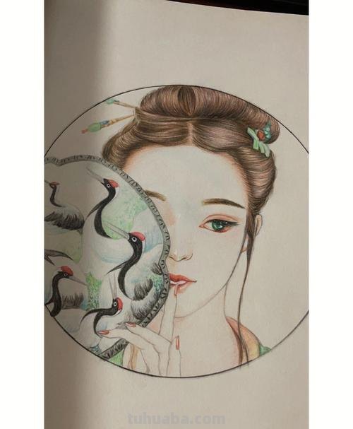 立体小人怎么画用彩铅画 用彩铅画画简单古风公主?