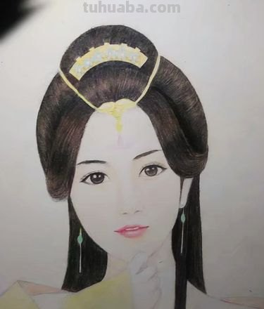 立体小人怎么画用彩铅画 用彩铅画画简单古风公主?
