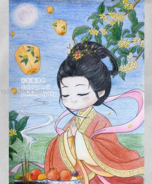 立体小人怎么画用彩铅画 用彩铅画画简单古风公主?
