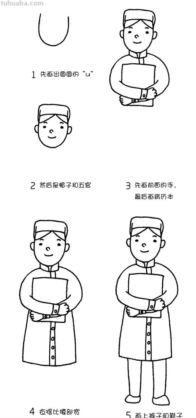 简笔画｜超可爱的人物形象，萌化你的心，简单易画，建议先收藏！