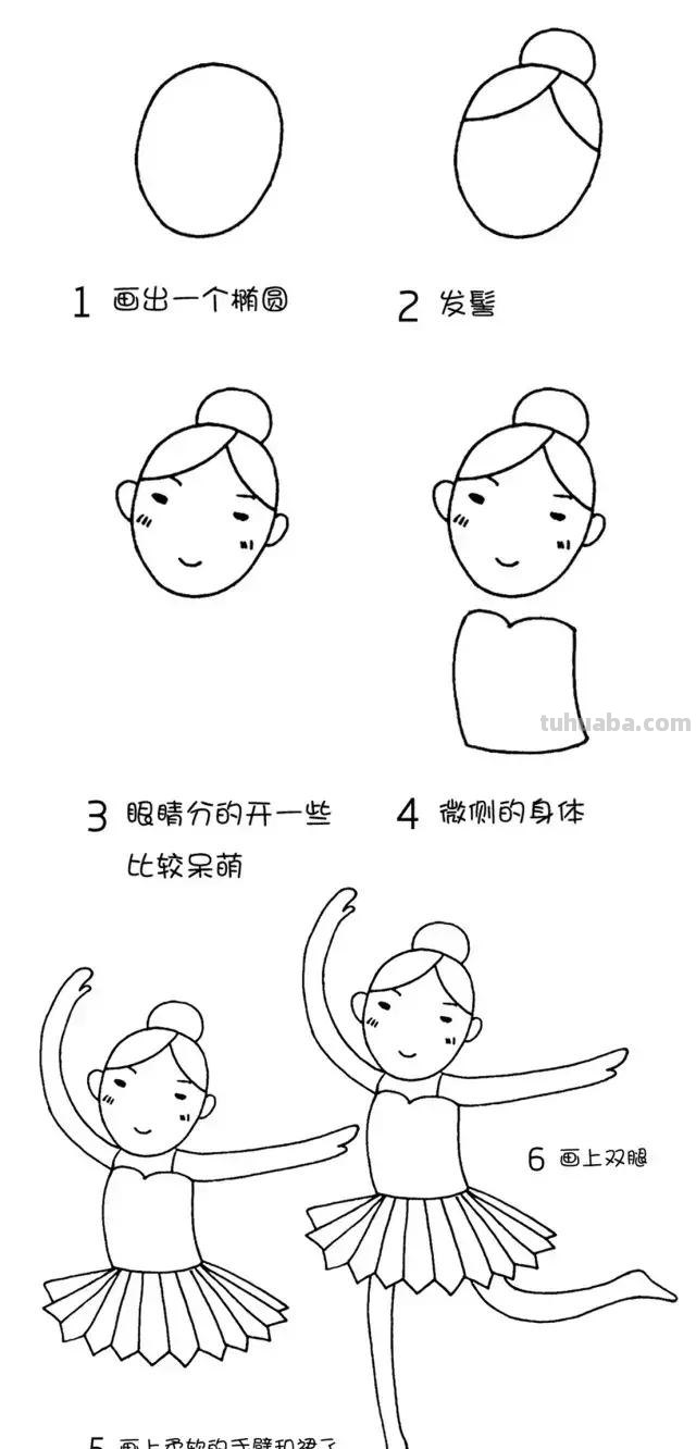 简笔画｜超可爱的人物形象，萌化你的心，简单易画，建议先收藏！