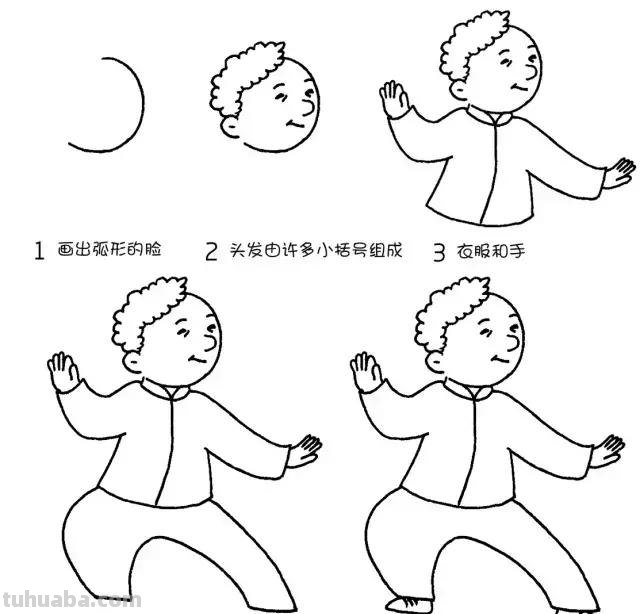 简笔画｜超可爱的人物形象，萌化你的心，简单易画，建议先收藏！