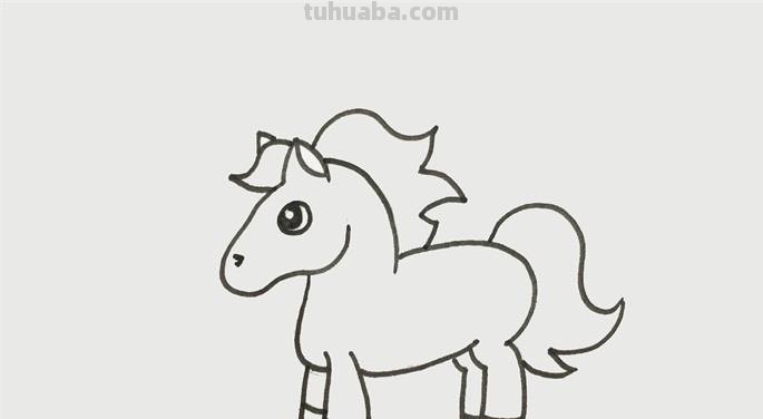 彩铅画的卡通马怎么画 五个步骤教你画马？