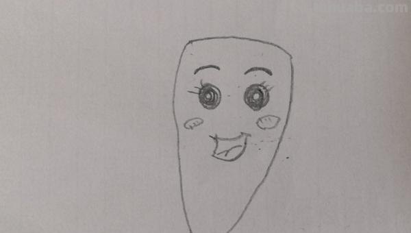 红萝卜怎么画简笔画 简笔画卡通胡萝卜的画法？