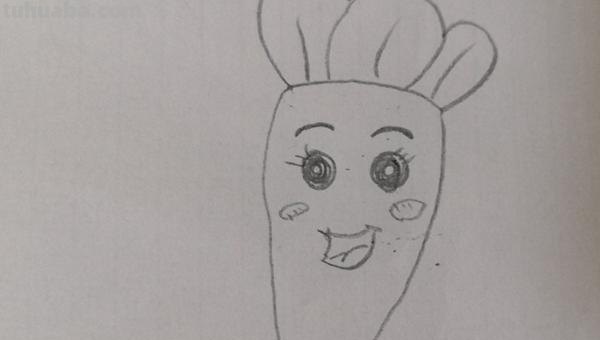 红萝卜怎么画简笔画 简笔画卡通胡萝卜的画法？