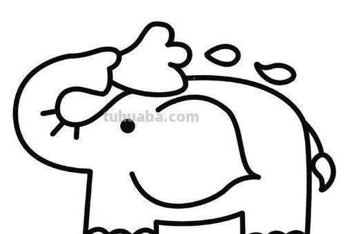 怎么画大象的简笔画 儿童简笔画:大象的最简单画法?